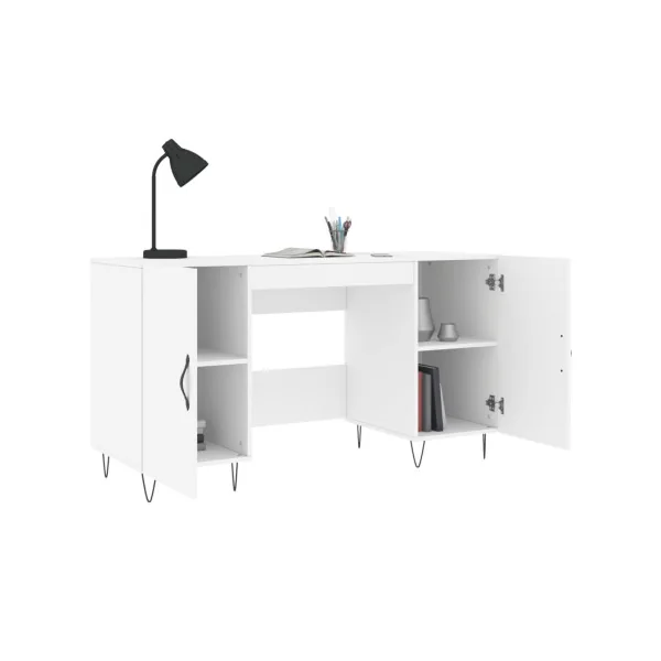 Bureau Pied Epingle Blanc 2 Placards Bureau Informatique Spacieux