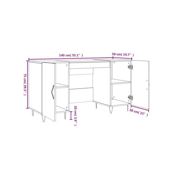 Bureau Pied Epingle Blanc 2 Placards Bureau Informatique Spacieux