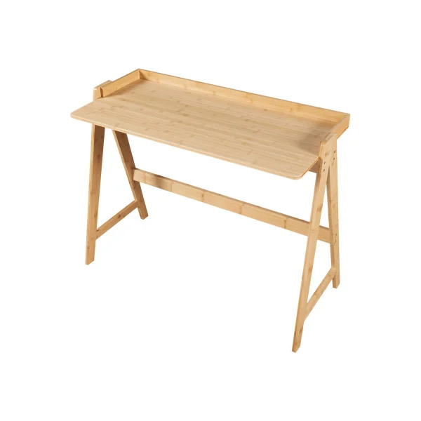 Bureau Vintage en Bambou Table de Travail en Bambou Console d'Entrée en Bambou