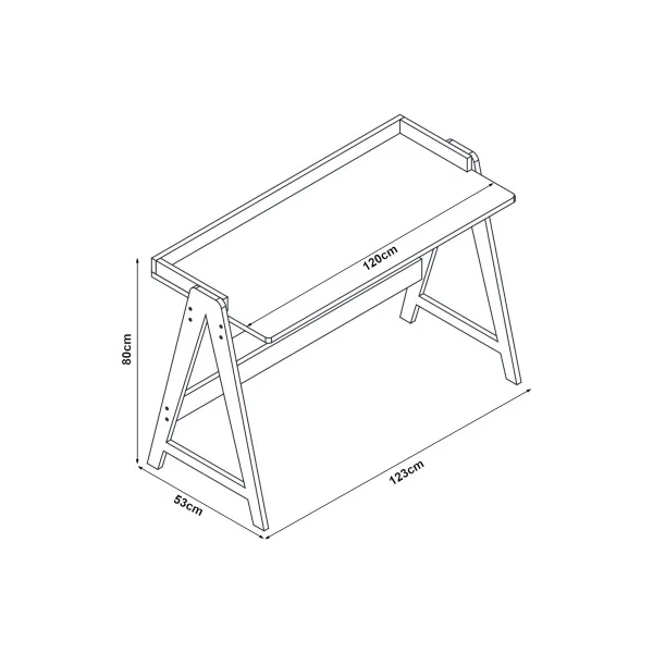 Bureau Vintage en Bambou Table de Travail en Bambou Console d'Entrée en Bambou