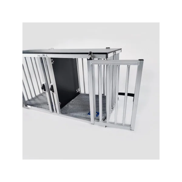 Cage Chien ALU Double Taille 1 Cage Chien Pliable en Aluminium