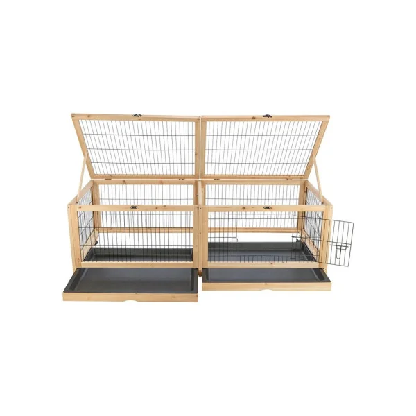 Cage Lapin 150 cm Clapier pour Cochon d’Inde Maille robuste