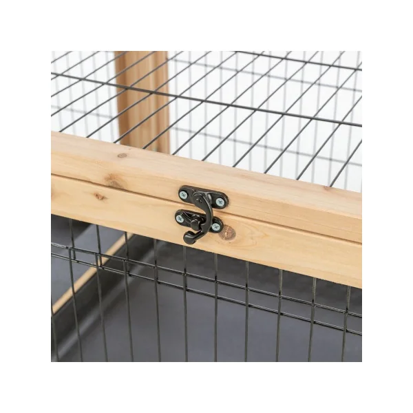 Cage Lapin 150 cm Clapier pour Cochon d’Inde Maille robuste