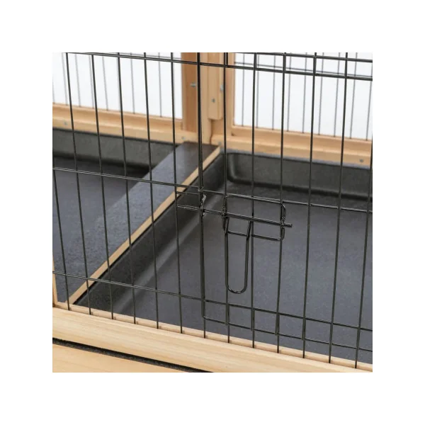 Cage Lapin 150 cm Clapier pour Cochon d’Inde Maille robuste