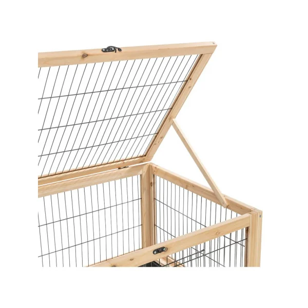 Cage Lapin 150 cm Clapier pour Cochon d’Inde Maille robuste