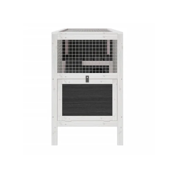 Cage Lapin Grise Pin Massif Cage Cochon d'Inde Clapier Lapin