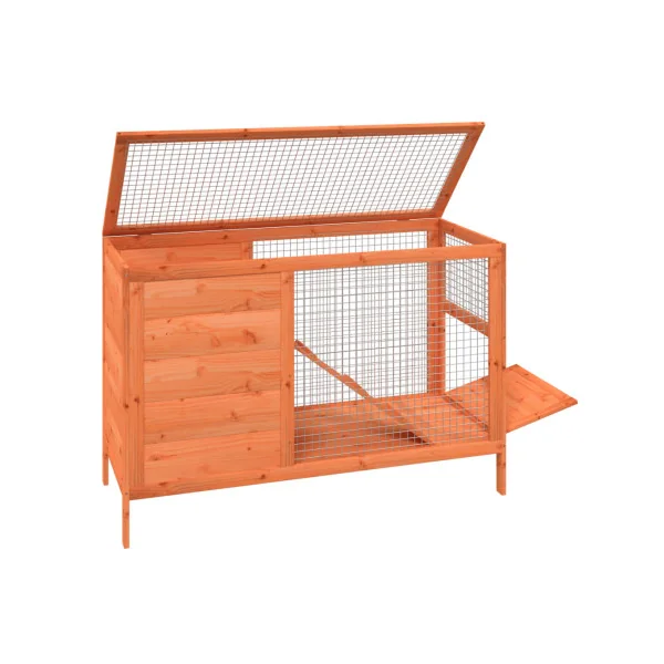 Cage Lapin Pin Massif Cage Cochon d'Inde Clapier Lapin