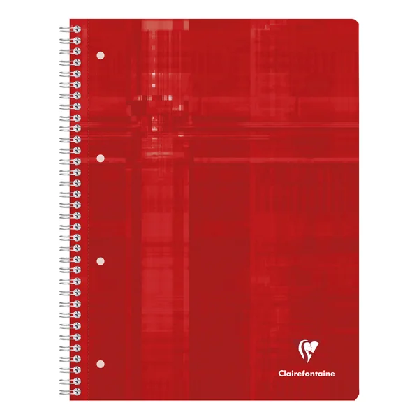 Cahier Studium A4+ -160 pages-Quadrillé 5x5-Reliure intégrale- perforé 4 trous