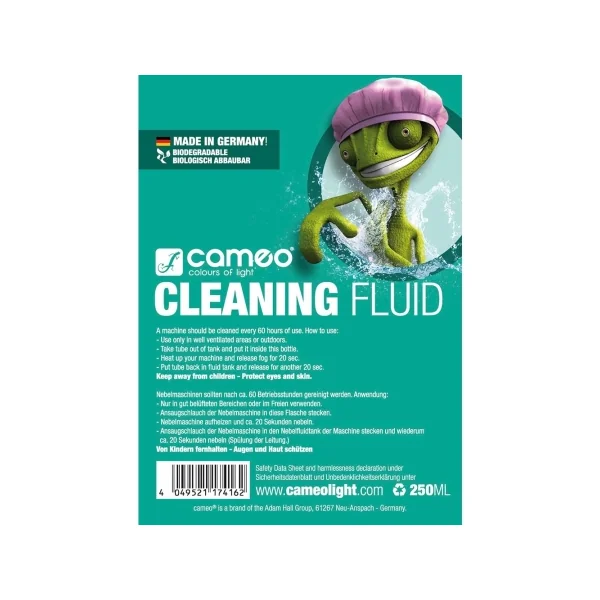 Cameo CLEANING FLUID 0,25L - Liquide spécial de nettoyage de machines à fumée 250 ml