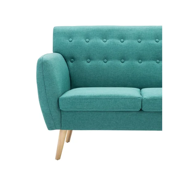Canapé Scandinave Canapé Vert 3 places Revêtement en Tissu 172 cm