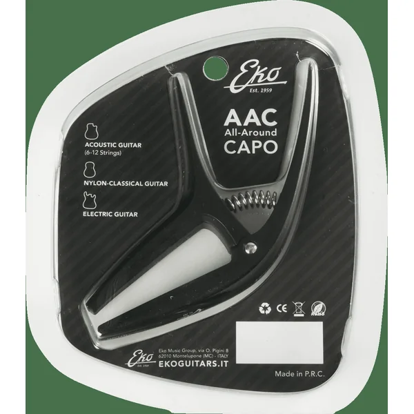 Capodastre Universel Eko All-Around pour Guitare Acoustique, Électrique et Classique