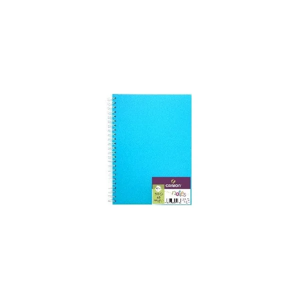 Carnet de notes 50 feuilles A5 120g/m², couv. polypro 5 coloris