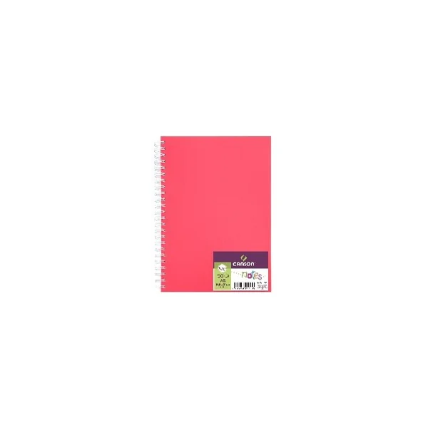 Carnet de notes 50 feuilles A5 120g/m², couv. polypro 5 coloris
