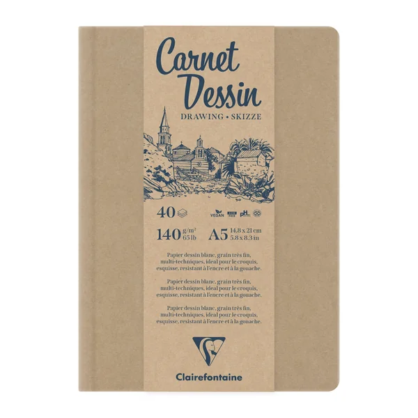 Carnet dessin 140g/m² 40 feuilles