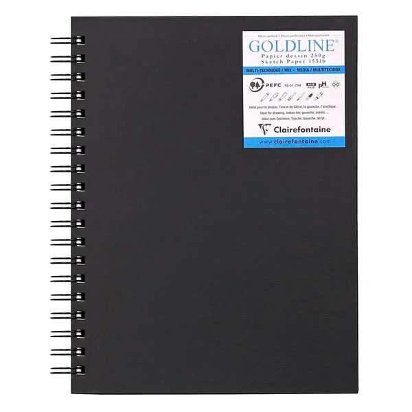 Carnet spiralé multitechnique Goldline - 40 feuilles - 250g/m² - 2 formats