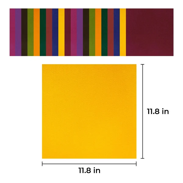 Carrés de feutrine duo 10 couleurs 1 mm (20 pièces)