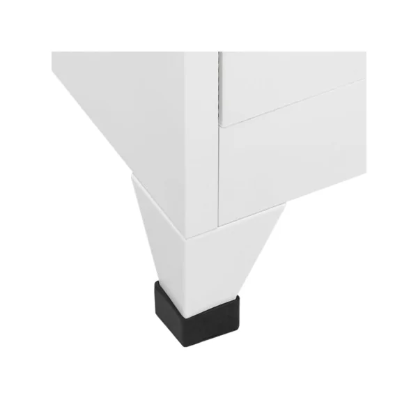 Casier en Métal Vestiaire Professionnel Armoire en Acier x15 cases Blanc