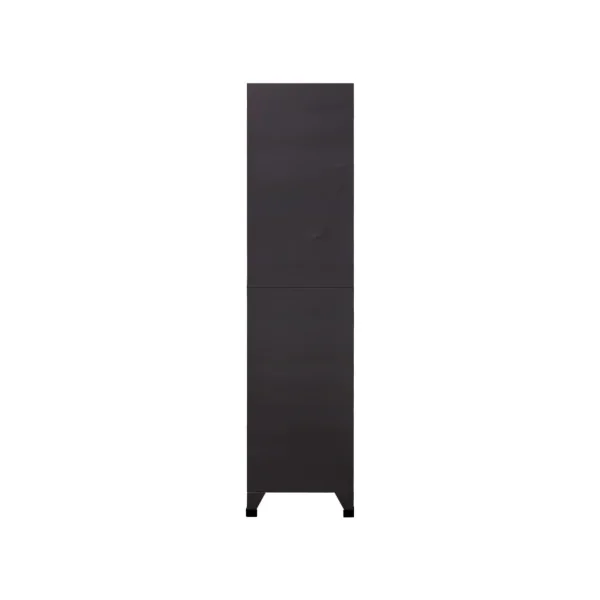 Casier en Métal Vestiaire Professionnel Armoire en Acier x9 cases Blanc et Anthracite
