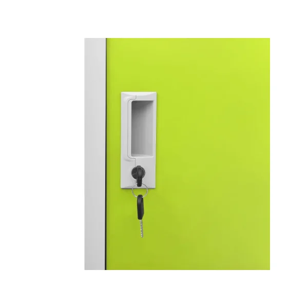 Casier Vestiaire Vert Armoire en Acier 4 Compartiments Armoire Métallique