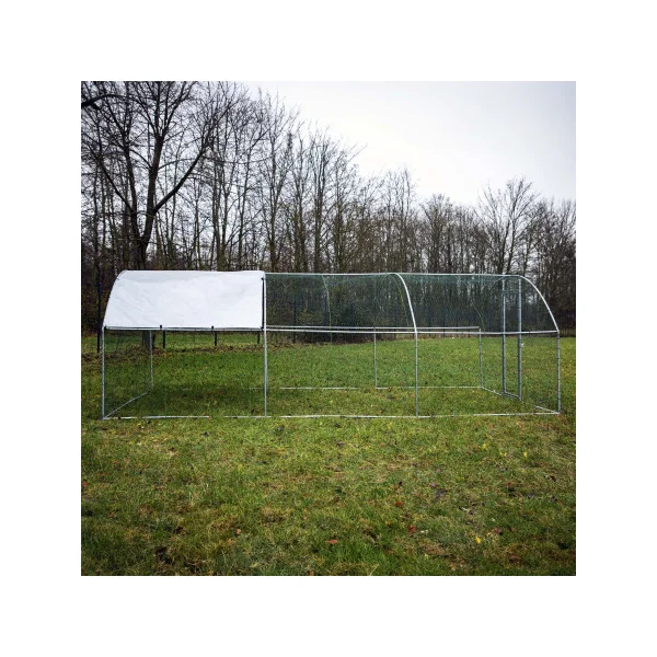 Chatière 6x3x2m Enclos Chat Grillagé Arrondi 18m²