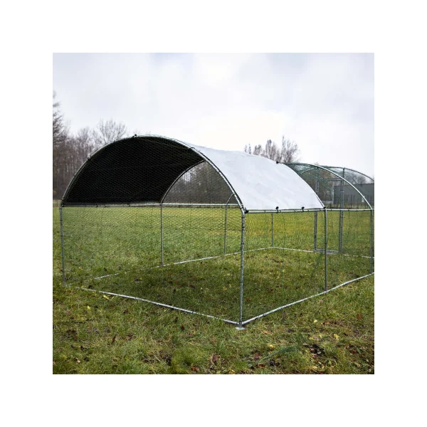 Chatière 6x3x2m Enclos Chat Grillagé Arrondi 18m²
