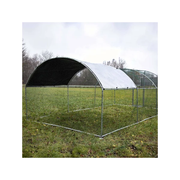 Chatière Dôme Enclos Parc Chat Arrondi 6x3x2m 18m² Enclos Grillagé