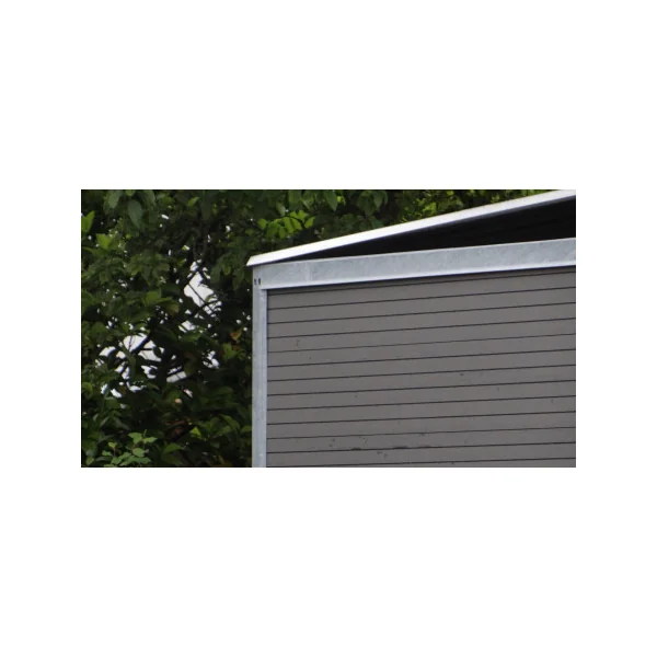 Chenil Double 4x2 m en Panneaux WPC + Toit Absorbant le Bruit