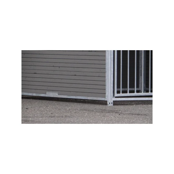 Chenil Double 4x2 m en Panneaux WPC + Toit Absorbant le Bruit