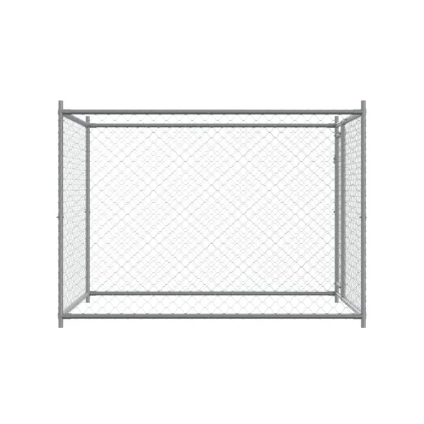 Chenil Grillagé 2x2x1,50m Enclos Extérieur Galvanisé pour Chien