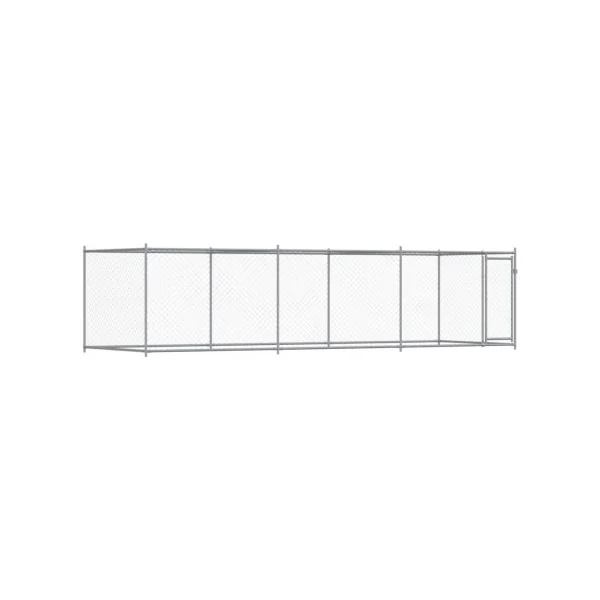 Chenil Grillagé 6x2x1,50m Enclos Extérieur Galvanisé pour Chien