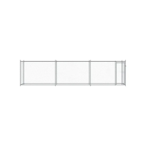 Chenil Grillagé 6x2x1,50m Enclos Extérieur Galvanisé pour Chien