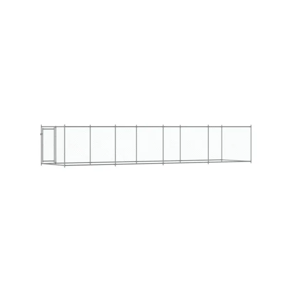 Chenil Grillagé 8x2x1,50m Enclos Extérieur Galvanisé pour Chien