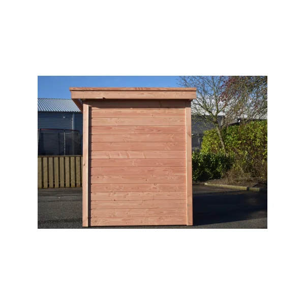 Chenil à Barreaux 6m² Fermé sur 2 côtés Bois douglas Chenil avec Toiture Tôle Absorbant le Bruit