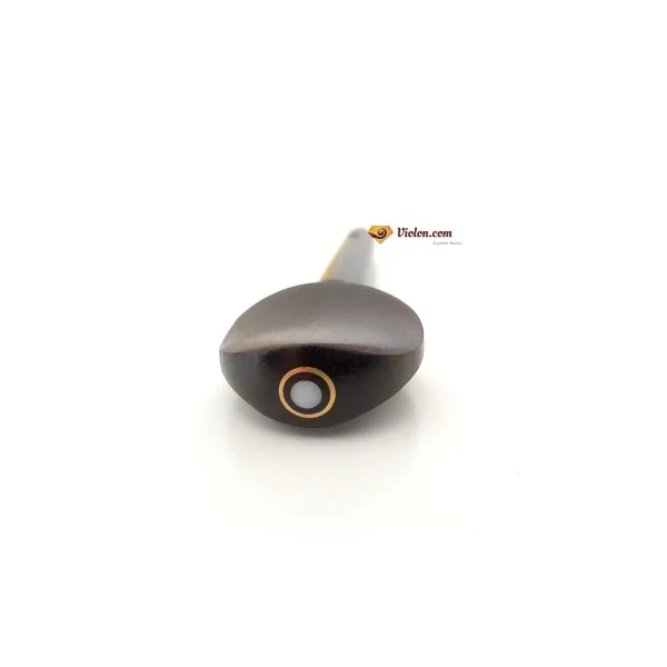 Cheville violon percée ébène violon 4/4 tête ornée