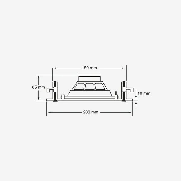 CHP520 Plafonnier 2 voies 20-10-5 Watts 100 V