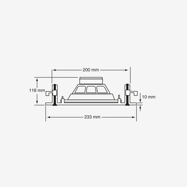 CHP620 Plafonnier 2 voies 20-10 Watts 100 V