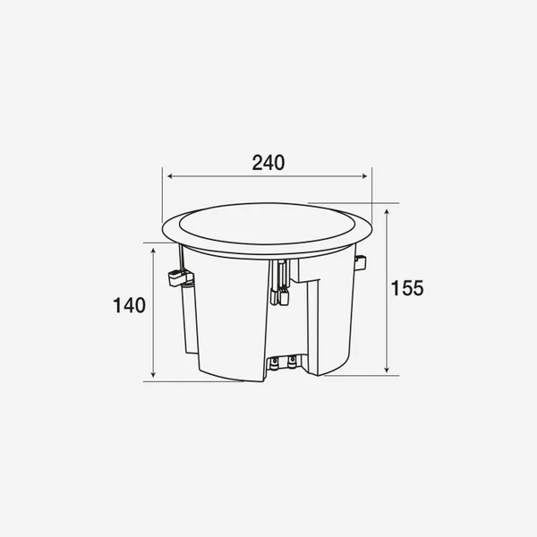 CHP660 Plafonnier 2 voies 10-5 Watts 100 V