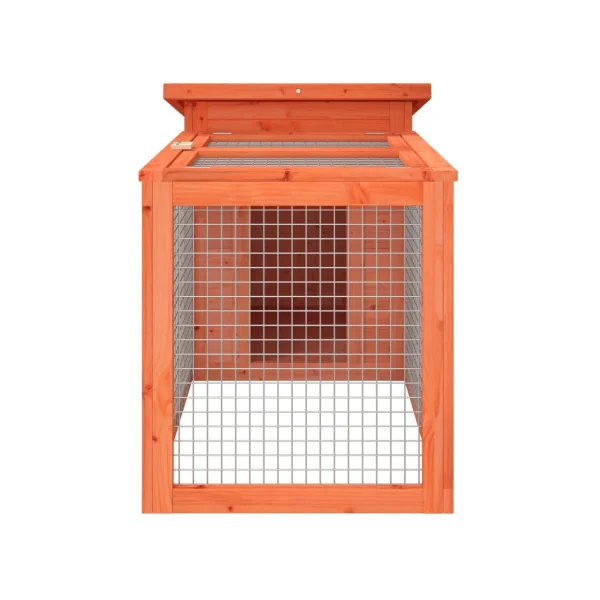 Clapier Extérieur en bois Massif de Pin Cage Lapin avec Enclos