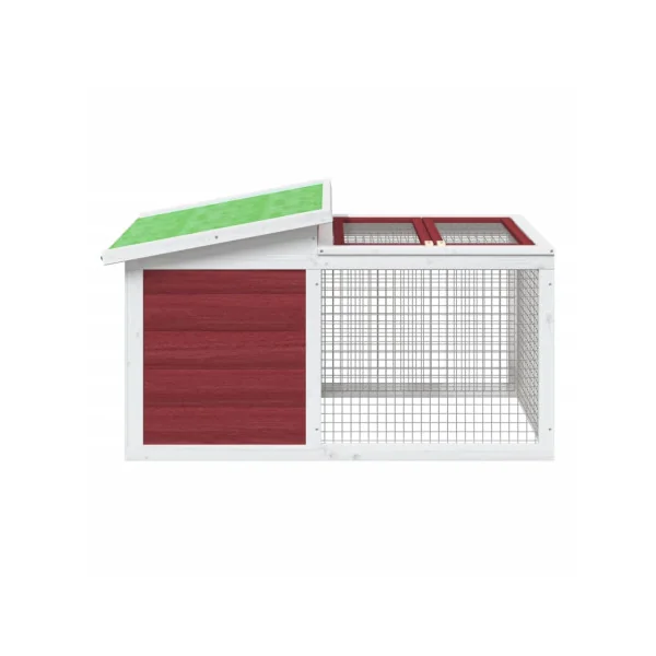 Clapier Extérieur Moka en bois Massif de Pin Cage Lapin avec Enclos