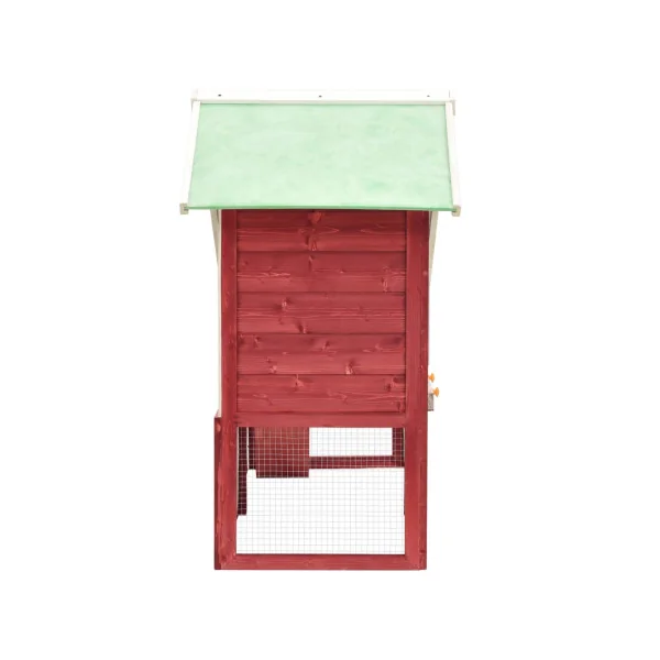 Clapier Lapin 140 cm Bois Massif Pin Rouge Enclos Rongeur Parc Rongeur Cage Lapin Extérieure