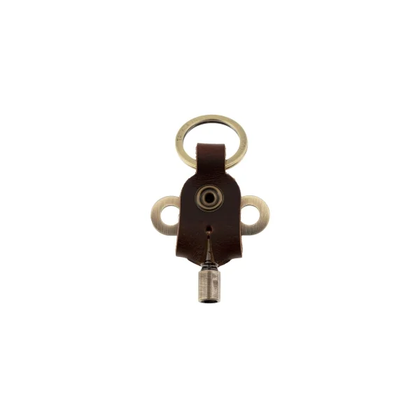 Cle Tackle Instrument Timekeepers - En Cuir - Antique Brass - Brown