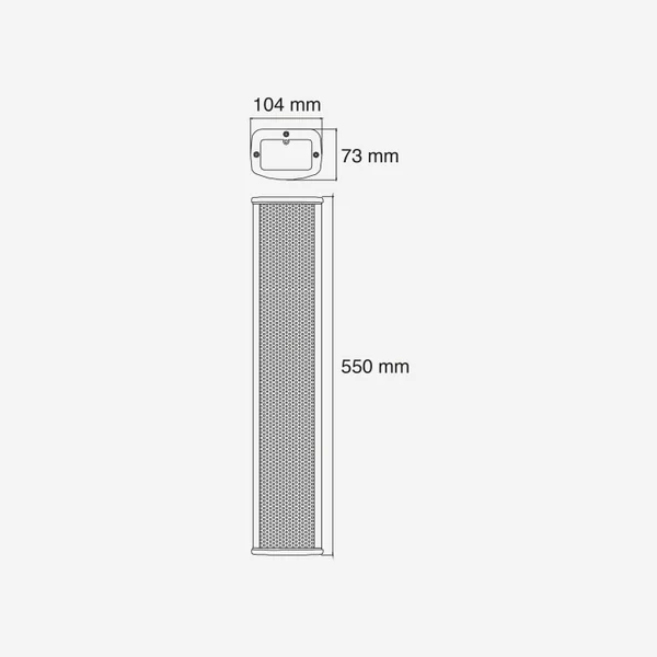 CLS660 Colonne aluminium 60-30 Watts 100 V