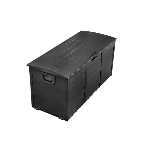 Coffre de Jardin Imitation 290 litres Coffre de Rangement en Polypropylène Coffre de Stockage Plastique