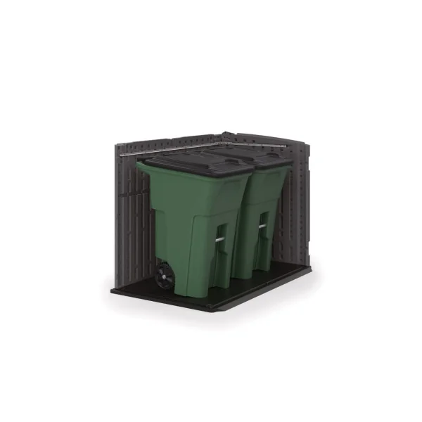 Coffre de Jardin Polyéthylène 35 mm Gris Foncé Coffre de Stockage Résine en Résine