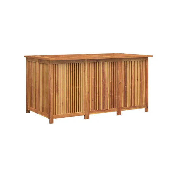 Coffre de Rangement 150x80cm en Acacia Massif Coffre de Stockage Extérieur
