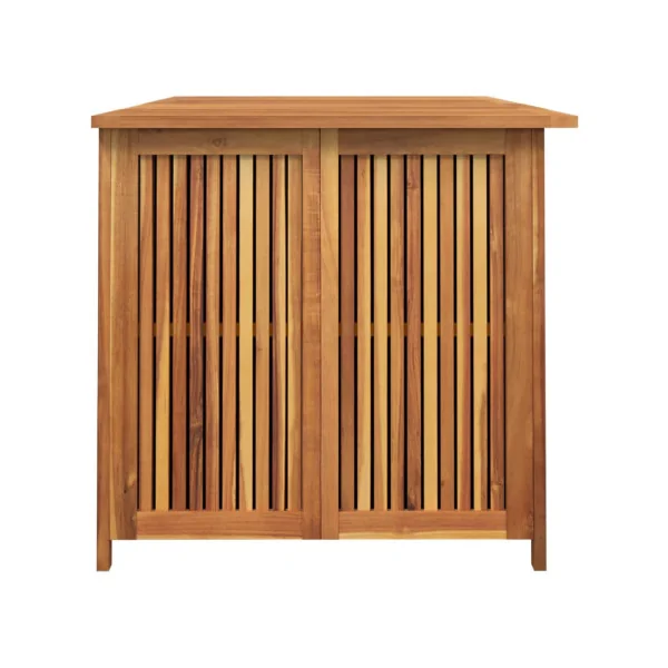 Coffre de Rangement 150x80cm en Acacia Massif Coffre de Stockage Extérieur