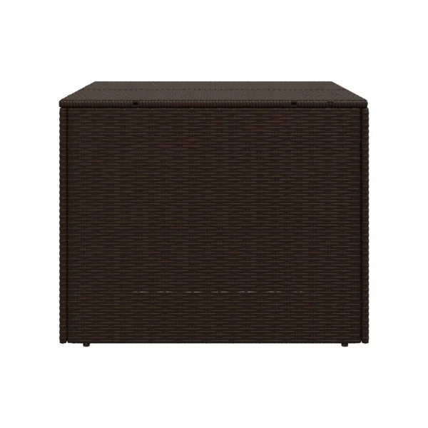 Coffre Rangement Résine Tressée Marron 290L Coffre de Stockage Coffre Extérieur Coffre Jardin