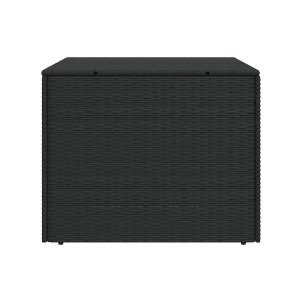 Coffre Rangement Résine Tressée Noir 290L Coffre de Stockage Coffre Extérieur Coffre Jardin