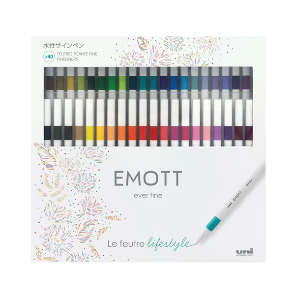 Coffret de 40 feutres Emott