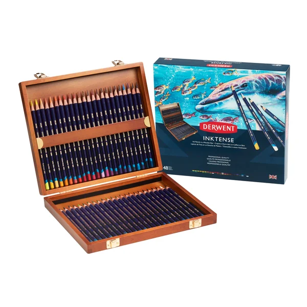 Coffret de 48 crayons aquarellables Inktense